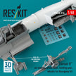 LTV A-7E Corsair II Air Intakes, Wheel Bays, Landing Gears, Wheels for Hasegawa kit (3D Printed) Scale 1:48 ResKit RSU48-0316