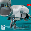LTV A-7D Corsair II Air Intakes, Wheel Bays, Landing Gears, Wheels for Hasegawa kit (3D Printed) Scale 1:48 ResKit RSU48-0317