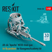 AH-64 Apache M230 Chain Gun (in fly position) for Hasegawa/Academy kit (3D printing) Scale 1:48 ResKit RSU48-0323 for Helicopters Model Kit