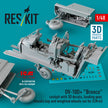 OV-10D+ Bronco Cockpit with 3D Decals, Landing Gears, Wheels Bay and weighted Wheels set for ICM kit (3d Printed) Scale 1:48 ResKit RSU48-0329