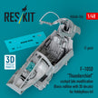 Republic F-105D Thunderchief Cockpit late modification (Basic edition with 3D Decals) for HobbyBoss kit (3D Printed) Scale 1:48 ResKit RSU48-0336 for Aircraft Model Kit