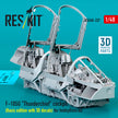Republic F-105G Thunderchief Cockpit (Basic edition with 3D Decals) for HobbyBoss kit (3D Printed) Scale 1:48 ResKit RSU48-0337 for Aircraft Model Kit