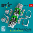 Republic F-105G Thunderchief Cockpit (Basic edition with 3D Decals) for HobbyBoss kit (3D Printed) Scale 1:48 ResKit RSU48-0337 for Aircraft Model Kit