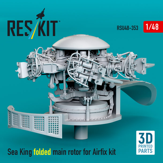 Sikorsky Sea King folded Main Rotor for Airfix kit (3D Printed) Scale 1:48 ResKit RSU48-0353 for Helicopters Model Kit