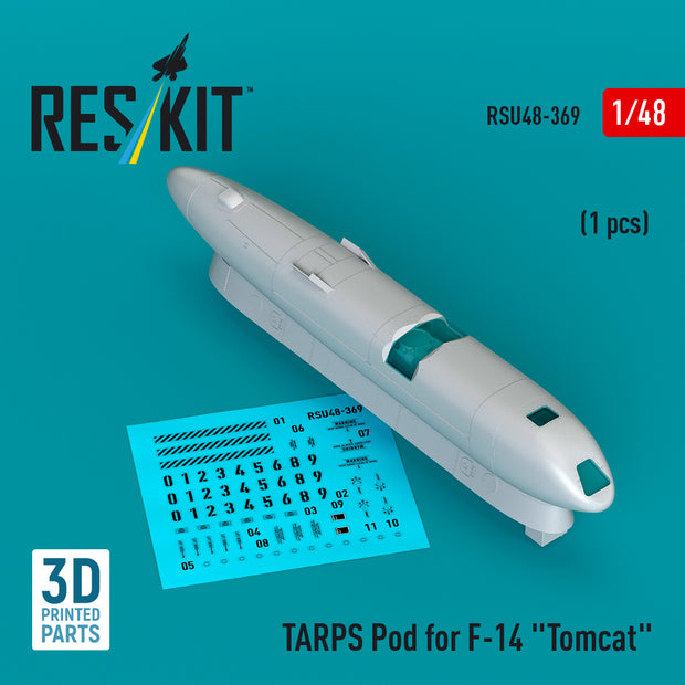 TARPS pod for Grumman F-14 Tomcat (1 pcs) (3D Printed) Scale 1:48 ResKit RSU48-0369 for Aircraft Model Kit
