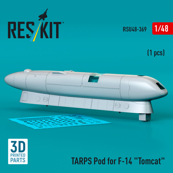 TARPS pod for Grumman F-14 Tomcat (1 pcs) (3D Printed) Scale 1:48 ResKit RSU48-0369 for Aircraft Model Kit