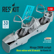 Mirage 2000N cockpit (Basic edition with 3D decals) for Kinetic kit (3D Printed) Scale 1:48 ResKit RSU48-0375
