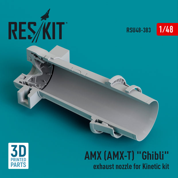 AMX (AMX-T) Ghibli Exhaust Nozzle for Kinetic kit (3D Printed) Scale 1:48 ResKit RSU48-0383 for Aircraft Model Kit