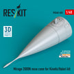 Mirage 2000N nose cone for Kinetic/Italeri kit (3D Printed) Scale 1:48 ResKit RSU48-0405