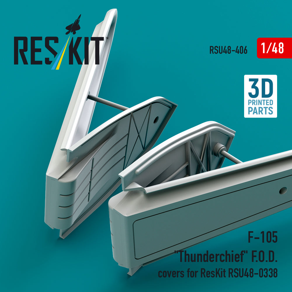 F-105 Thunderchief F.O.D. covers for ResKit RSU48-0338 (3D Printed) Scale 1:48 ResKit RSU48-0406