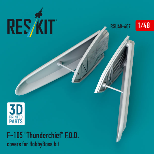 F-105 Thunderchief F.O.D. covers for HobbyBoss kit (3D Printed) Scale 1:48 ResKit RSU48-0407