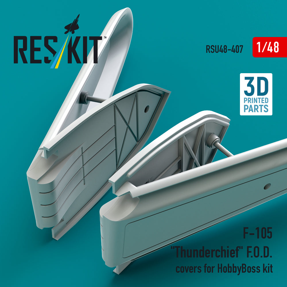 F-105 Thunderchief F.O.D. covers for HobbyBoss kit (3D Printed) Scale 1:48 ResKit RSU48-0407