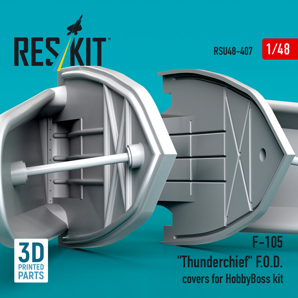 F-105 Thunderchief F.O.D. covers for HobbyBoss kit (3D Printed) Scale 1:48 ResKit RSU48-0407