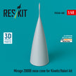 Mirage 2000B nose cone for Kinetic/Italeri kit (3D Printed) Scale 1:48 ResKit RSU48-0408