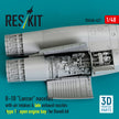 Rockwell B-1B Lancer Nacelles with Air Intakes & late Exhaust Nozzles (type 1) (Open Engine Bay) for Revell kit (3D Printed) Scale 1:48 ResKit RSU48-0427