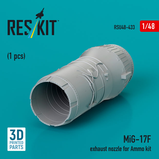 MiG-17F Exhaust Nozzle for Ammo kit (3D Printed) Scale 1:48 ResKit RSU48-0433 for Aircraft Model Kit