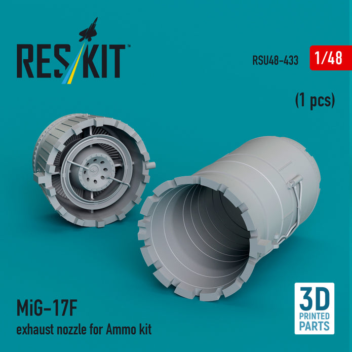 MiG-17F Exhaust Nozzle for Ammo kit (3D Printed) Scale 1:48 ResKit RSU48-0433 for Aircraft Model Kit