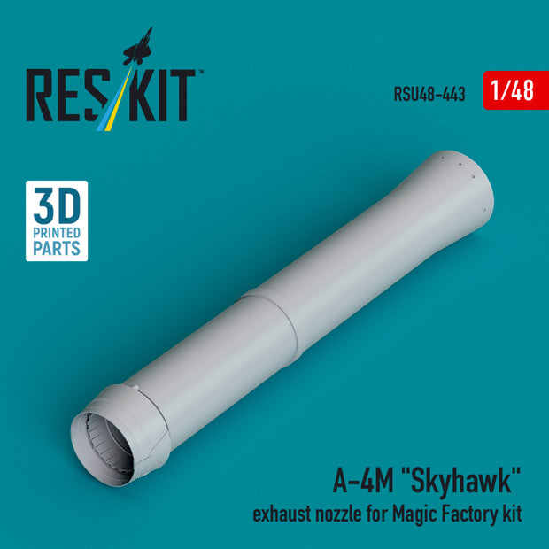 Douglas A-4M Skyhawk Exhaust Nozzle for Magic Factory kit (3D Printed) Scale 1:48 ResKit RSU48-0443 for Aircraft Model Kit