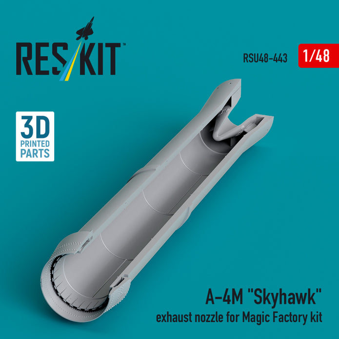 Douglas A-4M Skyhawk Exhaust Nozzle for Magic Factory kit (3D Printed) Scale 1:48 ResKit RSU48-0443 for Aircraft Model Kit