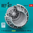 F-15 (A, B, C, D, E, J) closed exhaust nozzles for GWH kit (3D Printed) Scale 1:48 ResKit RSU48-0451