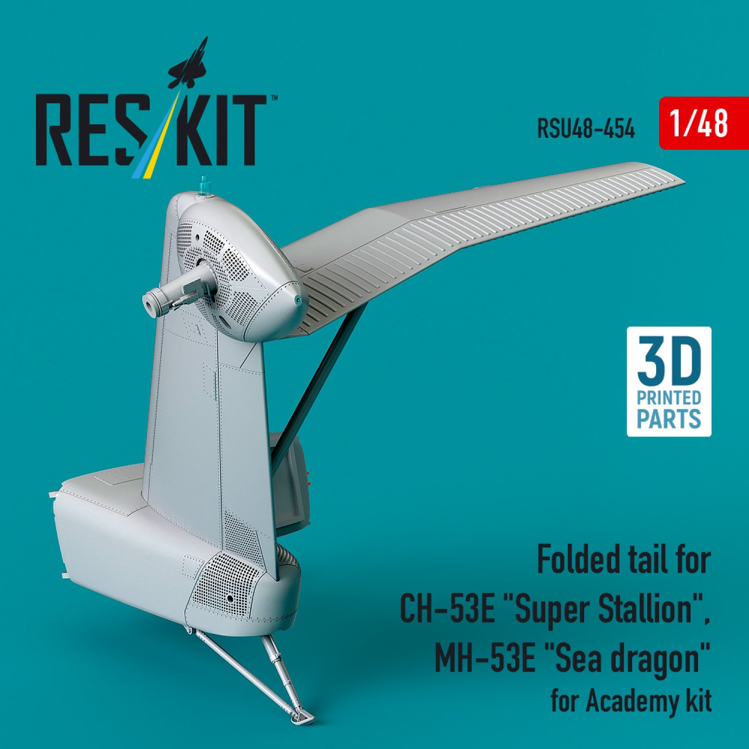 Folded Tail for Sikorsky CH-53E Super Stallion, MH-53E Sea Dragon for Academy kit (3D printed) Scale 1:48 ResKit RSU48-0454