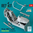 Mirage-2000-5 cockpit (Detailed edition) for Kinetic kit (3D Printed) Scale 1:48 ResKit RSU48-0465