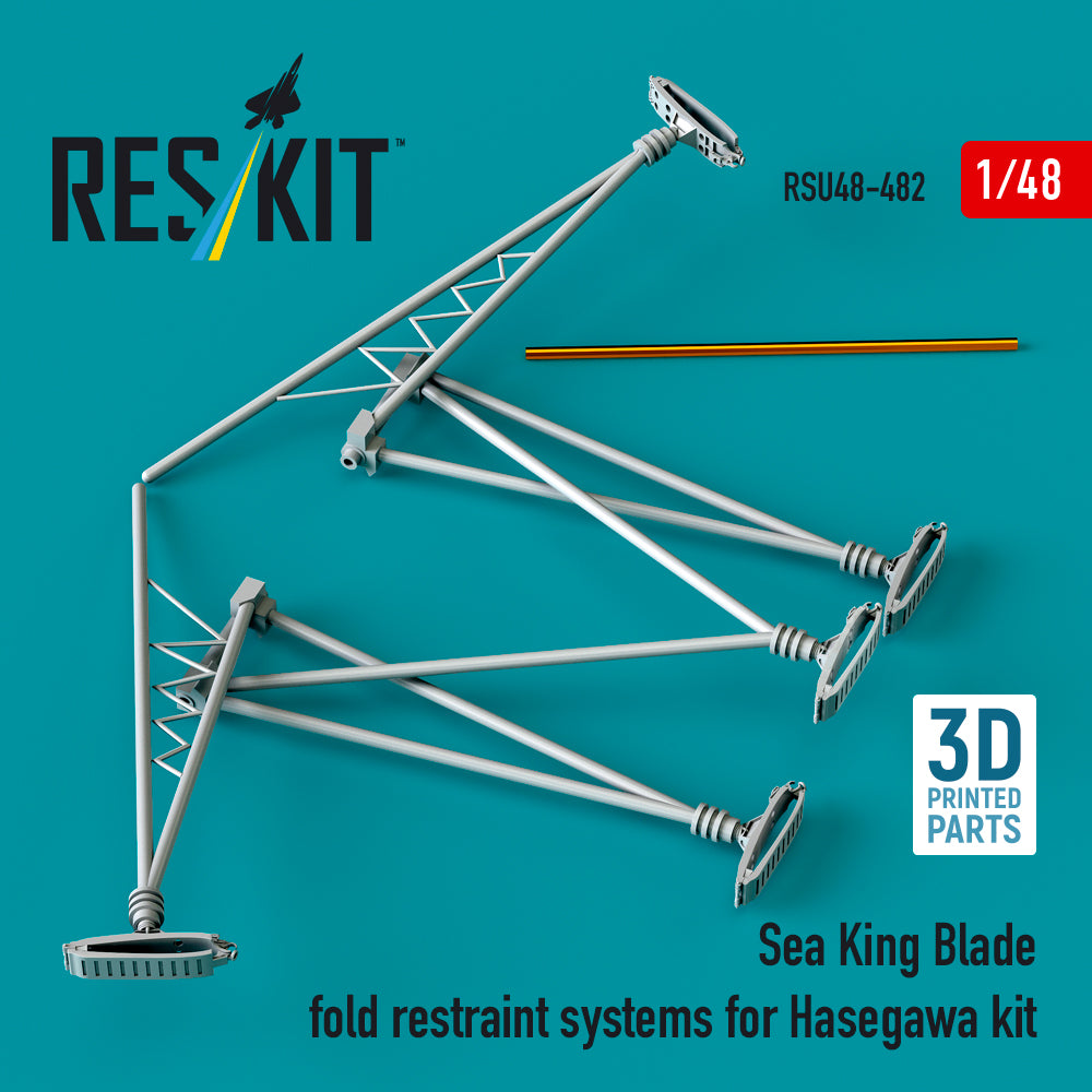 Sea King blade fold restraint systems for Hasegawa kit (3D Printed) Scale 1:48 ResKit RSU48-0482