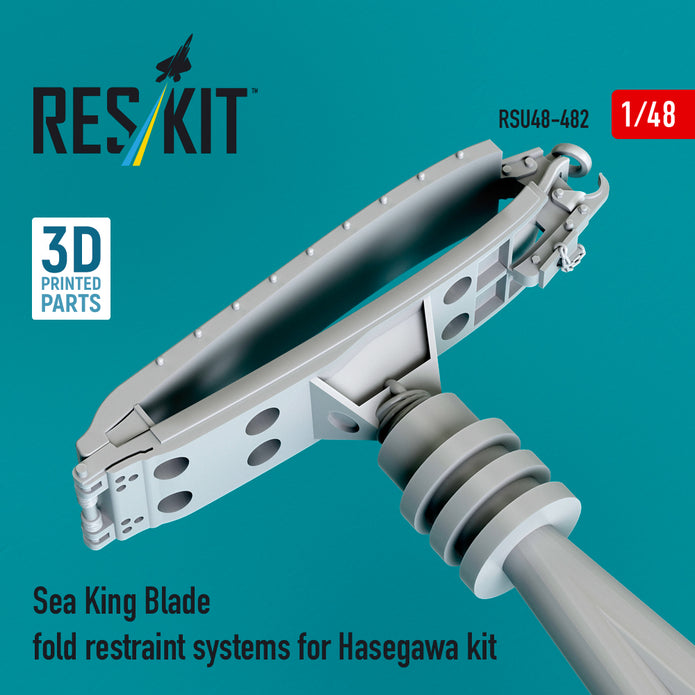 Sea King blade fold restraint systems for Hasegawa kit (3D Printed) Scale 1:48 ResKit RSU48-0482