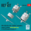 PBY-5/5A/ OA-10A Catalina propellers, engines & cowlings (closed engines bay) for Revell/Monogram/Hasegawa kit (3D Printed) Scale 1:48 ResKit RSU48-0483