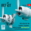 PBY-5/5A/ OA-10A Catalina propellers, engines & cowlings (open engines bay) for Revell/Monogram/Hasegawa kit (3D Printed) Scale 1:48 ResKit RSU48-0484