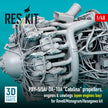PBY-5/5A/ OA-10A Catalina propellers, engines & cowlings (open engines bay) for Revell/Monogram/Hasegawa kit (3D Printed) Scale 1:48 ResKit RSU48-0484
