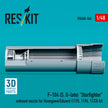F-104 (S, G-late) Starfighter exhaust nozzle for Hasegawa/Eduard (1195, 1196, 1133) kit (3D Printed) Scale 1:48 ResKit RSU48-0506