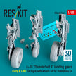 A-10 Thunderbolt II landing gears (Early & Late) (in flight) with wheels set for HobbyBoss kit (3D Printed) Scale 1:48 ResKit RSU48-0546