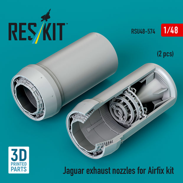 Jaguar exhaust nozzles for Airfix kit (3D Printed) Scale 1:48 ResKit RSU48-0574
