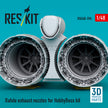 Rafale exhaust nozzles for HobbyBoss kit (3D Printed) Scale 1:48 ResKit RSU48-0596