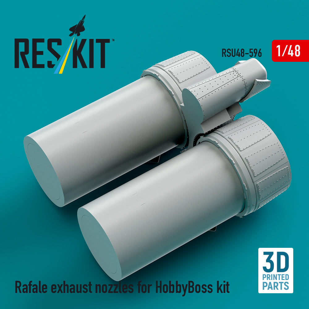 Rafale exhaust nozzles for HobbyBoss kit (3D Printed) Scale 1:48 ResKit RSU48-0596