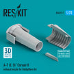 LTV A-7 (E,D) Corsair II Exhaust Nozzle for HobbyBoss kit (3D Printing) Scale 1:72 ResKit RSU72-0007 for Aircraft Model Kit