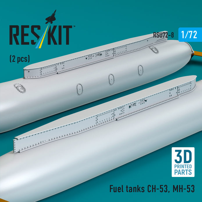 Fuel Tanks Sikorsky СН-53, MH-53 (2 pcs) Scale 1:72 ResKit RSU72-0008 for Helicopters Model Kit
