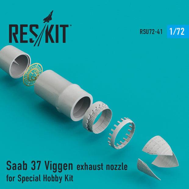 Saab 37 Viggen Exhaust Nozzle for Special Hobby kit Scale 1:72 ResKit RSU72-0041 for Aircraft Model Kit