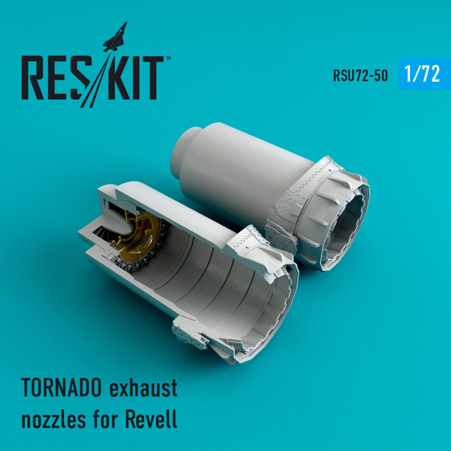 TORNADO Exhaust Nozzles for Revell kit Scale 1:72 ResKit RSU72-0050 for Aircraft Model Kit