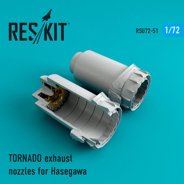 TORNADO Exhaust Nozzles for Hasegawa kit Scale 1:72 ResKit RSU72-0051 for Aircraft Model Kit