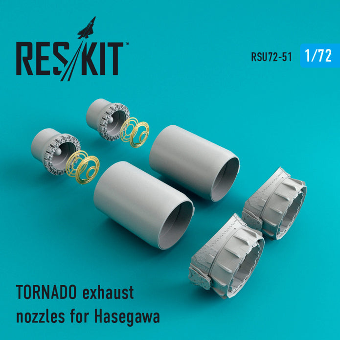 TORNADO Exhaust Nozzles for Hasegawa kit Scale 1:72 ResKit RSU72-0051 for Aircraft Model Kit