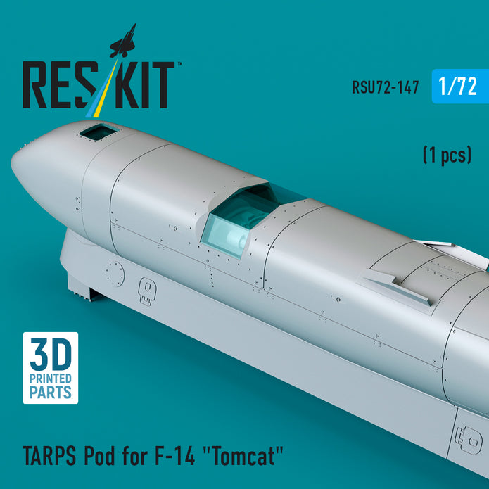 TARPS pod for Grumman F-14 Tomcat (1 pcs) (3D Printed) Scale 1:72 ResKit RSU72-0147 for Aircraft Model Kit