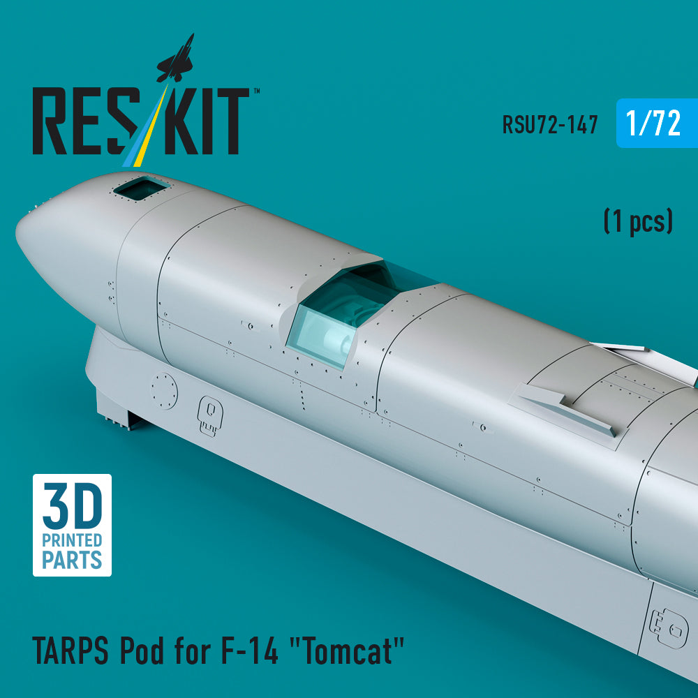 TARPS pod for Grumman F-14 Tomcat (1 pcs) (3D Printed) Scale 1:72 ResKit RSU72-0147 for Aircraft Model Kit