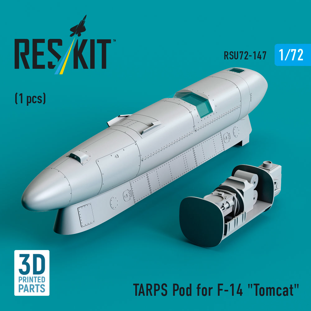 TARPS pod for Grumman F-14 Tomcat (1 pcs) (3D Printed) Scale 1:72 ResKit RSU72-0147 for Aircraft Model Kit