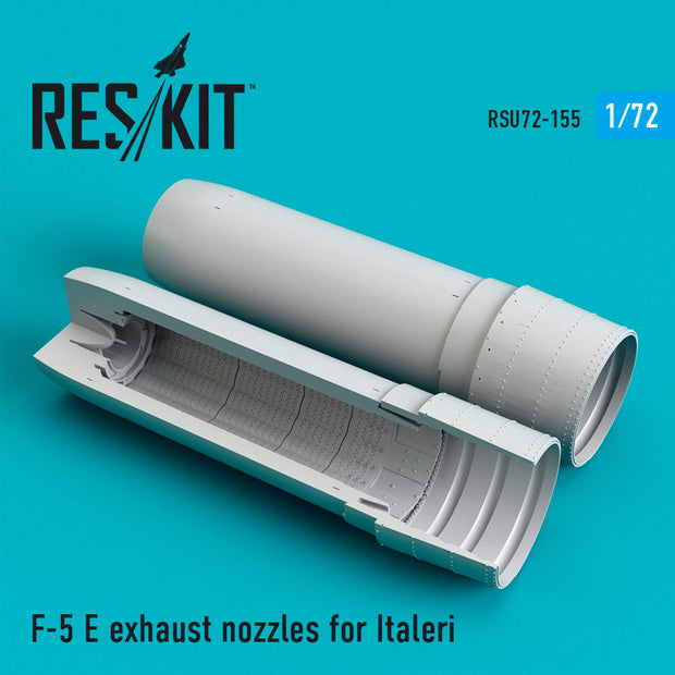 Northrop F-5E Tiger II Exhaust Nozzles for Italeri kit Scale 1:72 ResKit RSU72-0155 for Aircraft Model Kit