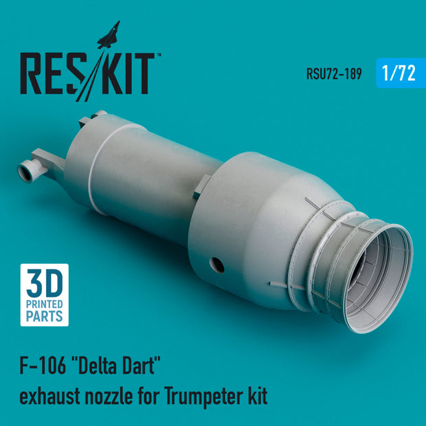 Convair F-106 Delta Dart Exhaust Nozzle for Trumpeter kit (3D printing) Scale 1:72 ResKit RSU72-0189 for Aircraft Model Kit