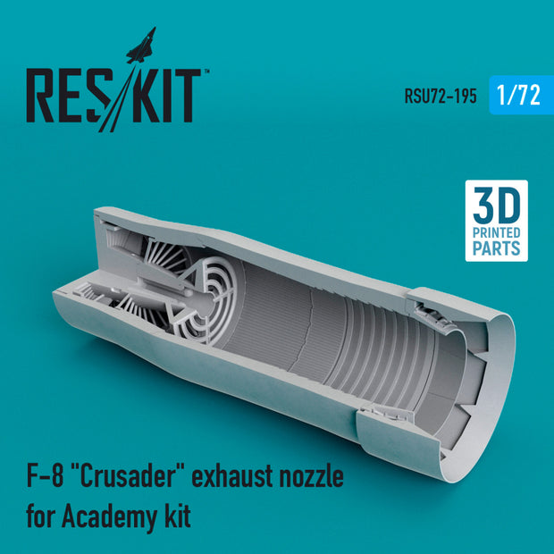 Vought F-8 Crusader Exhaust Nozzle for Academy kit Scale 1:72 ResKit RSU72-0195 for Aircraft Model Kit