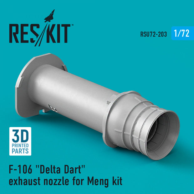 Convair F-106 Delta Dart Exhaust Nozzle for Meng kit (3D Printed) Scale 1:72 ResKit RSU72-0203 for Aircraft Model Kit