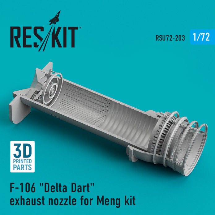 Convair F-106 Delta Dart Exhaust Nozzle for Meng kit (3D Printed) Scale 1:72 ResKit RSU72-0203 for Aircraft Model Kit